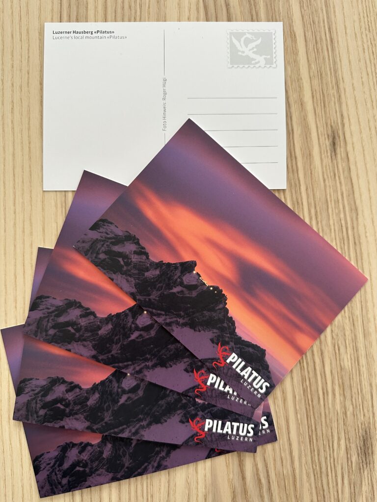 Ein Winterabend am Pilatus – Wie mein Foto zur Postkarte wurde